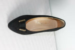 Escarpins VINTAGE J.METAYER En Daim Noir T35.5