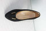 Escarpins VINTAGE J.METAYER En Daim Noir T35.5
