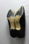 Escarpins VINTAGE J.METAYER En Daim Noir T35.5