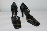 Escarpins SAN MARINA  Cuir Noir et Marron T 37  TTBE