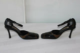Escarpins SAN MARINA  Cuir Noir et Marron T 37  TTBE