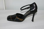 Escarpins SAN MARINA  Cuir Noir et Marron T 37  TTBE