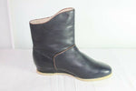 Boots Fourrées ELEFANTEN  Cuir Bleu Nuit T 35  TTBE