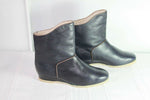 Boots Fourrées ELEFANTEN  Cuir Bleu Nuit T 35  TTBE