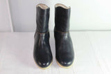 Boots Fourrées ELEFANTEN  Cuir Bleu Nuit T 35  TTBE