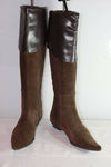 Bottes VALERIA  Daim et Cuir Marron T 36  TBE