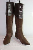 Bottes VALERIA  Daim et Cuir Marron T 36  TBE