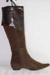 Bottes VALERIA  Daim et Cuir Marron T 36  TBE
