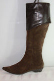 Bottes VALERIA  Daim et Cuir Marron T 36  TBE