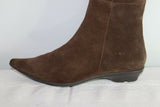 Bottes VALERIA  Daim et Cuir Marron T 36  TBE