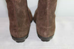Bottes VALERIA  Daim et Cuir Marron T 36  TBE