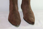 Bottes VALERIA  Daim et Cuir Marron T 36  TBE