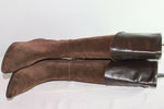Bottes VALERIA  Daim et Cuir Marron T 36  TBE