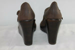 Escarpins BATA Cuir Taupe Talons  Compensés T 39  TTBE