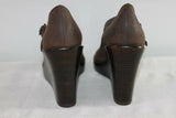 Escarpins BATA Cuir Taupe Talons  Compensés T 39  TTBE