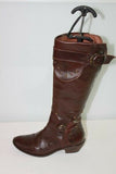 Bottes SAN MARINA  Cuir Marron et Cloutées T36  BE