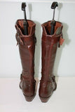 Bottes SAN MARINA  Cuir Marron et Cloutées T36  BE