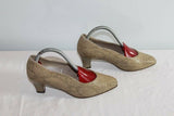 Escarpins LOTUS cuir Beige Façon Reptile  T 37 BE