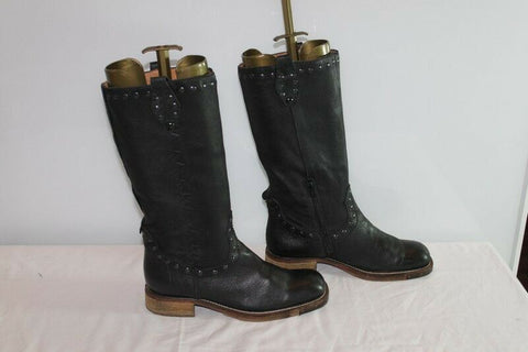 Bottes COSMO Paris Cuir Souple Noir T 39 BE