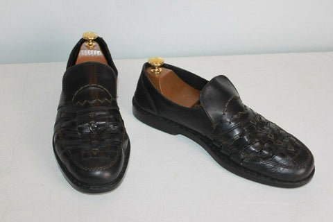 Mocassins RIEKER Cuir Ajouré Noir T43 TBE