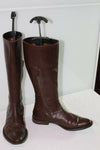 VINTAGE  Bottes  COX Tout Cuir Marron T 38.5 BE