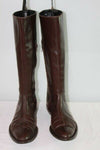 VINTAGE  Bottes  COX Tout Cuir Marron T 38.5 BE