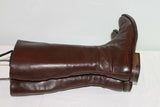 VINTAGE  Bottes  COX Tout Cuir Marron T 38.5 BE