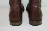 VINTAGE  Bottes  COX Tout Cuir Marron T 38.5 BE