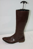 VINTAGE  Bottes  COX Tout Cuir Marron T 38.5 BE