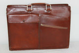 Sacoche Cuir Marron Nombreux Rangements Belle capacité BE