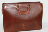 Sacoche Cuir Marron Nombreux Rangements Belle capacité BE