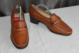 VINTAGE Escarpins HASLEY Tout Cuir Marron T4 (37) TBE