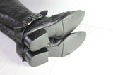 Bottes SAN MARINA Cuir Fripé Noir T 38 BE