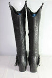 Bottes SAN MARINA Cuir Fripé Noir T 38 BE