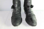Bottes SAN MARINA Cuir Fripé Noir T 38 BE