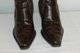 Bottes GINO VENTURI Cuir Marron  et Textile T 37 BE