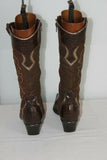 Bottes GINO VENTURI Cuir Marron  et Textile T 37 BE