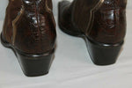 Bottes GINO VENTURI Cuir Marron  et Textile T 37 BE