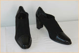 Escarpins FRANCO COLLI Tout Cuir Noir Motifs Croco T 41.5 TBE