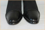 Escarpins FRANCO COLLI Tout Cuir Noir Motifs Croco T 41.5 TBE