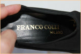 Escarpins FRANCO COLLI Tout Cuir Noir Motifs Croco T 41.5 TBE
