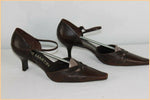 Escarpins JB MARTIN Cuir Marron Foncé T 41 TTBE
