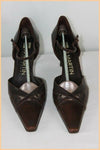 Escarpins JB MARTIN Cuir Marron Foncé T 41 TTBE
