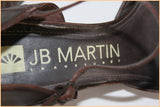 Escarpins JB MARTIN Cuir Marron Foncé T 41 TTBE