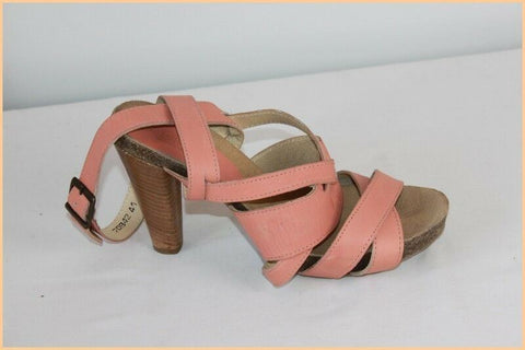 Escarpins ELLOS Cuir Saumon T 41 TTBE