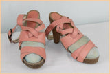 Escarpins ELLOS Cuir Saumon T 41 TTBE