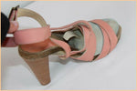 Escarpins ELLOS Cuir Saumon T 41 TTBE