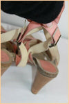 Escarpins ELLOS Cuir Saumon T 41 TTBE