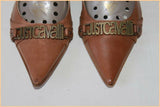 Escarpins JUST CAVALLI Tout Cuir Marron T 36 BE