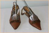 Escarpins JUST CAVALLI Tout Cuir Marron T 36 BE